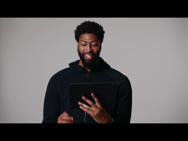 image 0 Anthony Davis Reacts To His First Poster Dunk 👀