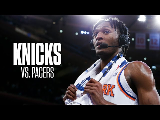 image 0 Behind The Scenes From The Knicks' Hard Fought Win Vs. Indiana Pacers