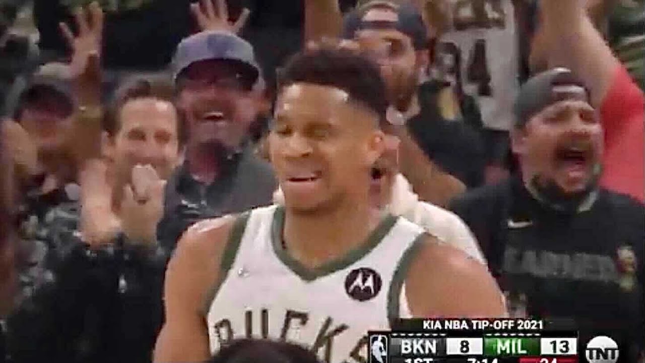image 0 Big-time Giannis Slam & A Wink To Celebrate 😉