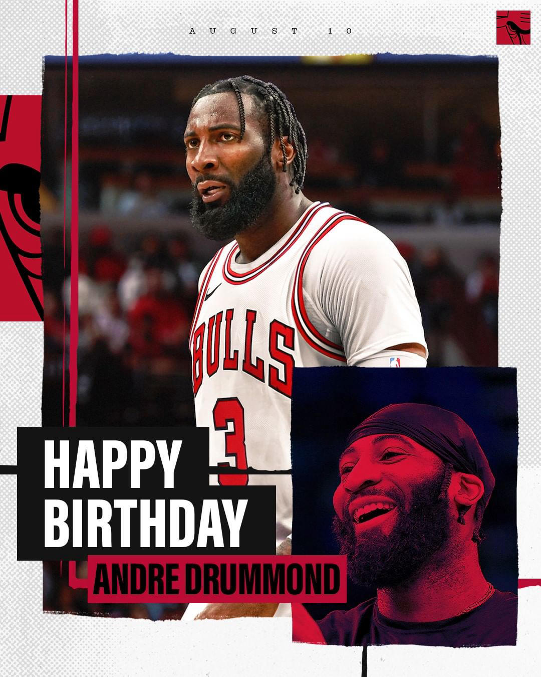 Chicago Bulls - Happy Birthday, #andredrummondd