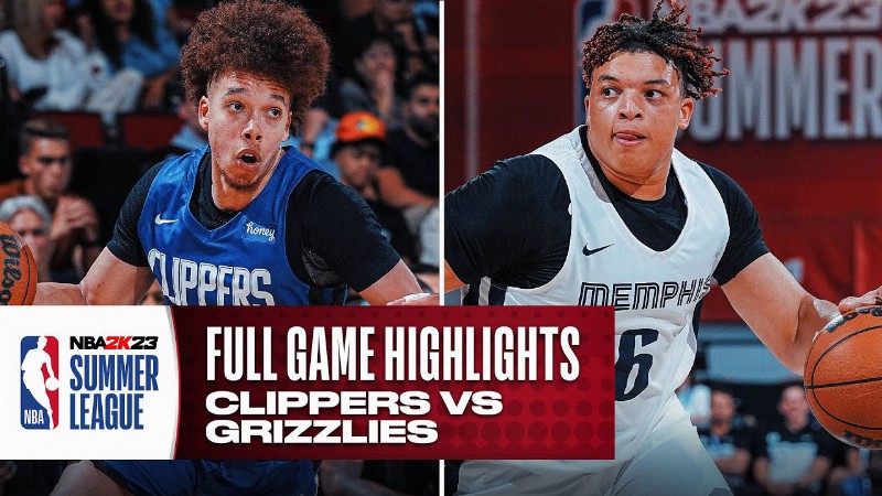 image 0 Clippers Vs Grizzlies : Nba Summer League : Full Game Highlights