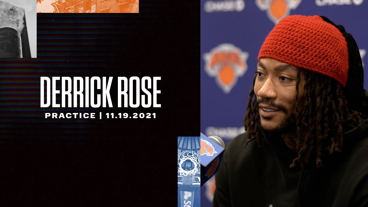 image 0 Derrick Rose : Knicks Practice — 11/19/21