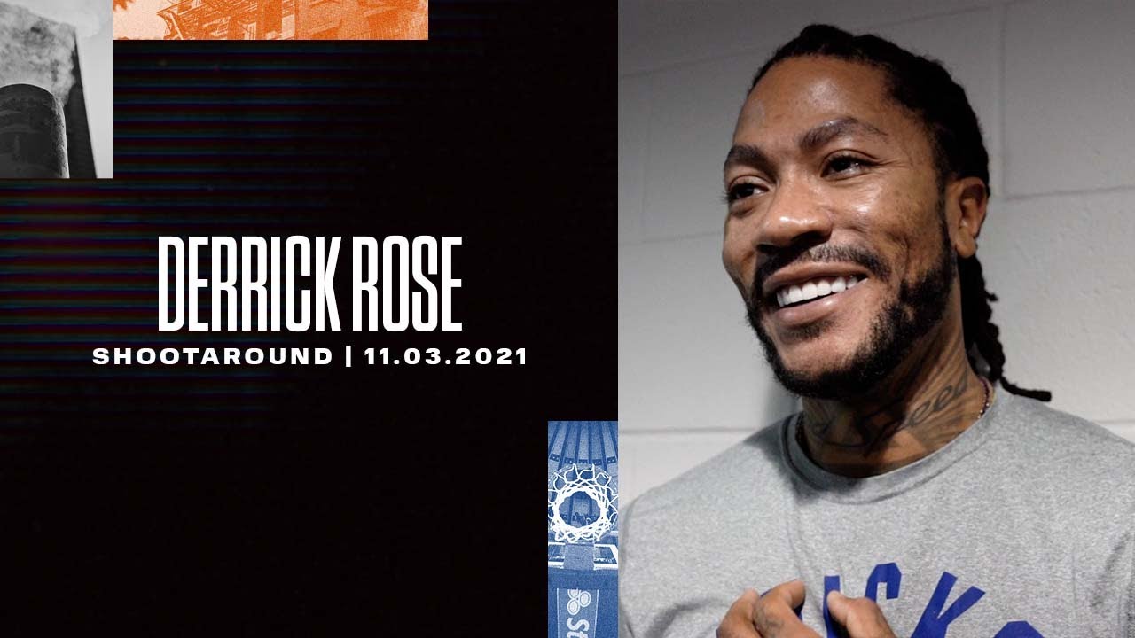 image 0 Derrick Rose : Knicks Shootaround (11/03/2021)