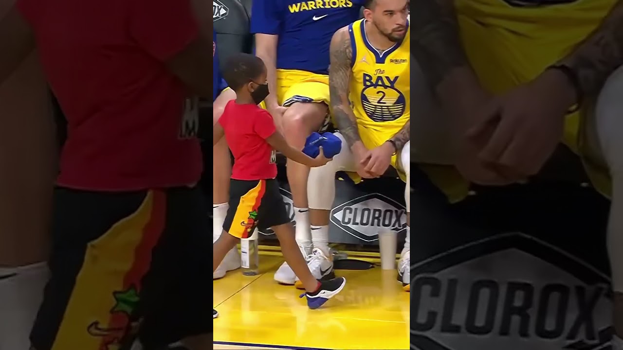 image 0 Draymond’s Son Getting Assists On The Bench : #shorts