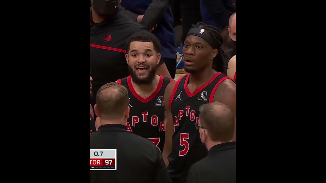 image 0 Fred Vanvleet Was In Full Coach Mode At The End Of The Game Last Night 😂 : #shorts