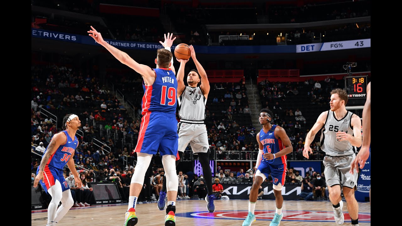 Highlights: Bryn Forbes' 27 Pts Vs. Detroit Pistons : 2021-22 San Antonio Spurs Season