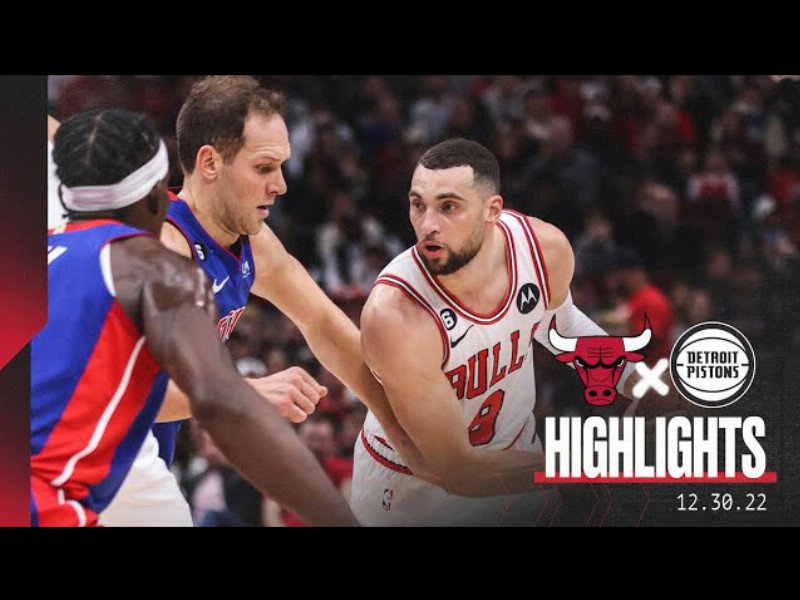 Highlights: Bulls Beat Pistons 132-118 Behind Zach Lavine's 43 Points