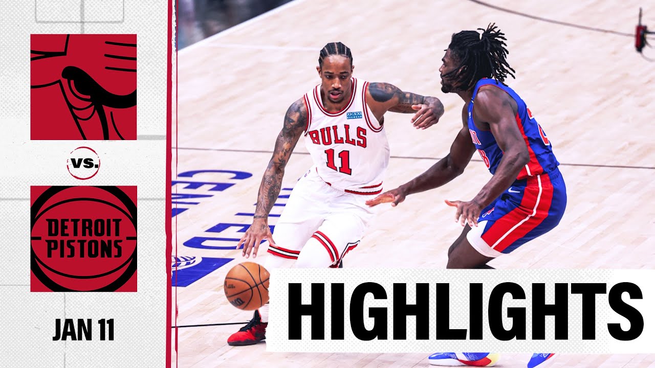 image 0 Highlights: Chicago Bulls Bounce Back With Blowout Win Vs. Pistons