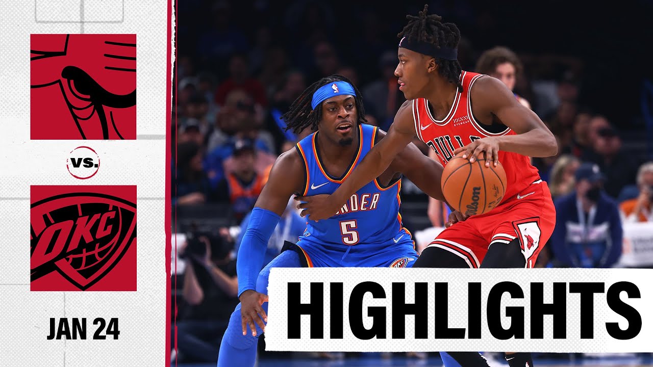image 0 Highlights: Chicago Bulls Edge Out Thunder 111-110 As Ayo Dosunmu Scores A Career-high 24 Points