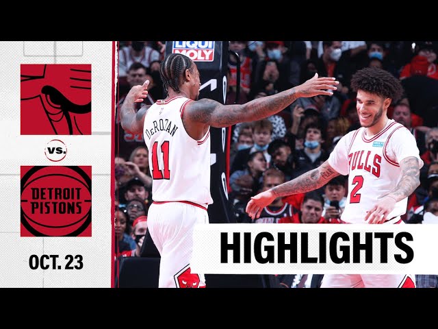 image 0 Highlights: Chicago Bulls Stay Undefeated After Beating Pistons 97 - 82