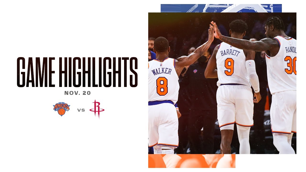Highlights : Huge 4th Quarter Lifts Knicks Over The Rockets