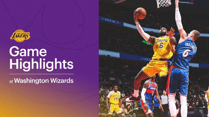 image 0 Highlights : Lebron James (38 Pts 10 Reb 6 Ast) At Washington Wizards