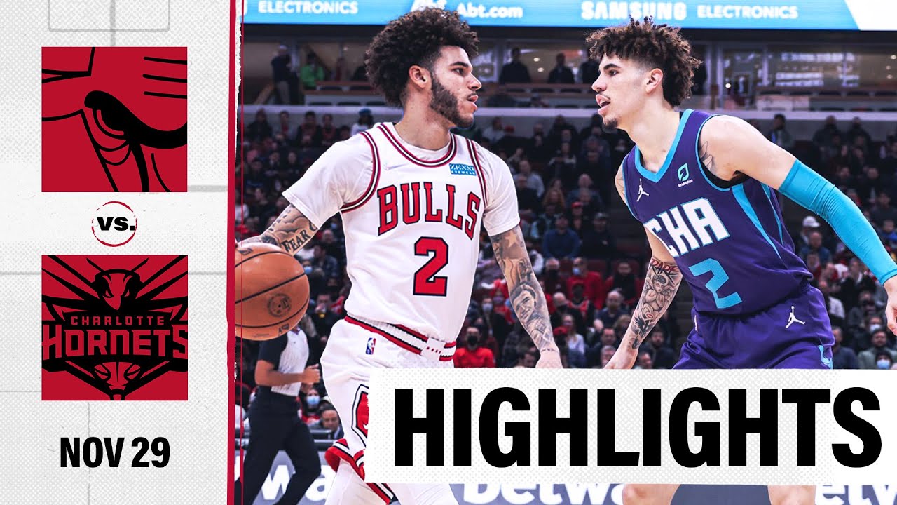image 0 Highlights: Lonzo Ball Chicago Bulls Explode For 133 Points In Win Over Lamelo Ball-led Hornets
