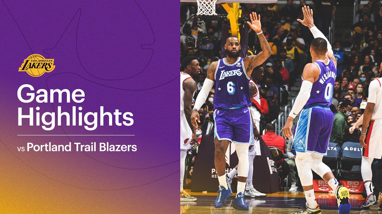 image 0 Highlights: Los Angeles Lakers Vs Portland Trail Blazers