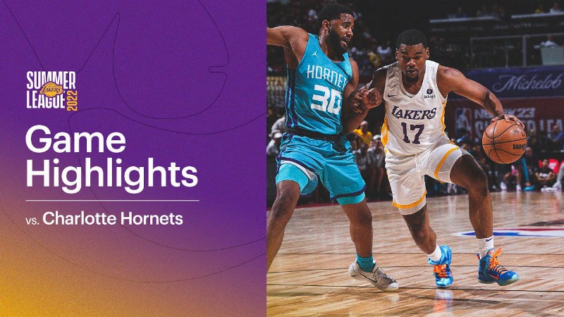 image 0 Highlights : Mason Jones (13 Pts 3 Ast) Vs Charlotte Hornets : Lakers Summer