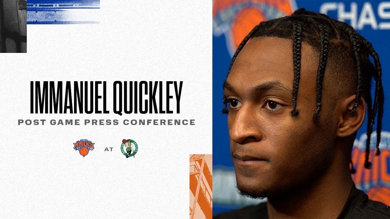image 0 Immanuel Quickley : Knicks Post-game (01/08/22)