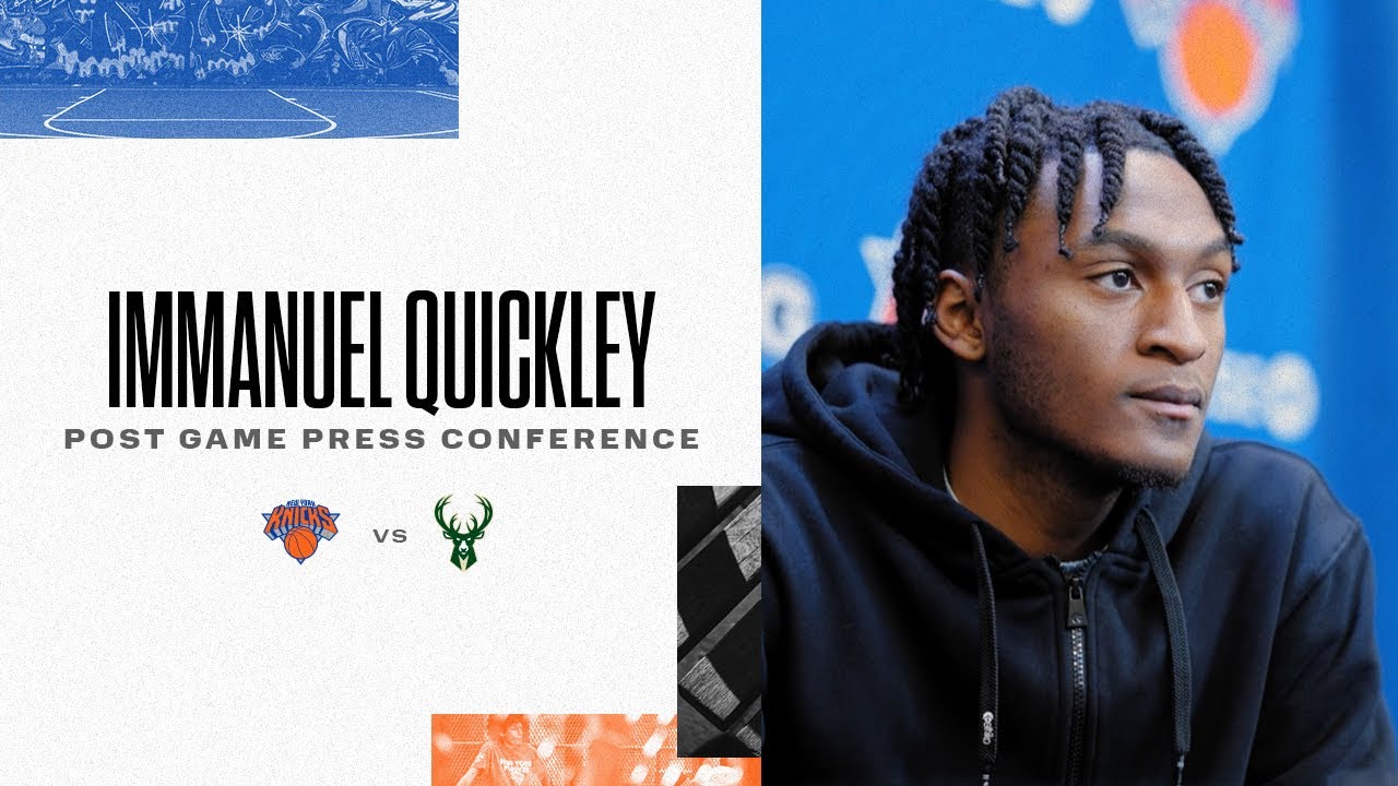 image 0 Immanuel Quickley : Knicks Post-game (11/10/21)