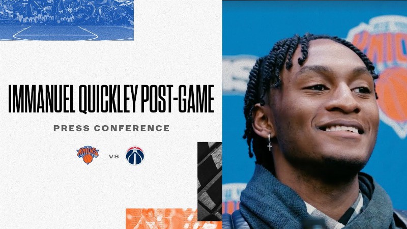 image 0 Immanuel Quickley : Knicks Postgame (3/18)