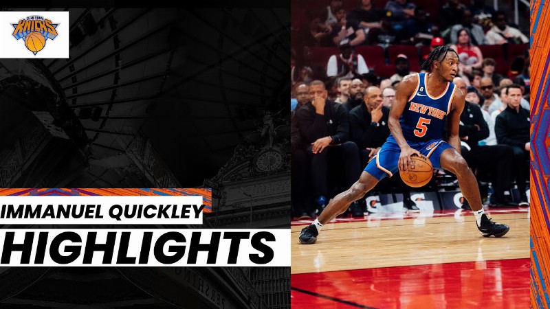 Immanuel Quickley On Fire In Knicks Win Over Rockets : Ny Knicks @ Houston Rockets (dec. 31 2022)