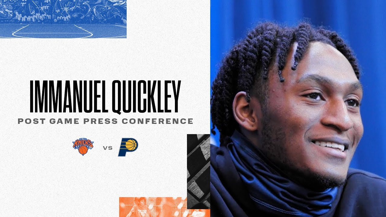 image 0 Immanuel Quickley: we Just Wanted To Be There For Each Other. : Knicks Postgame