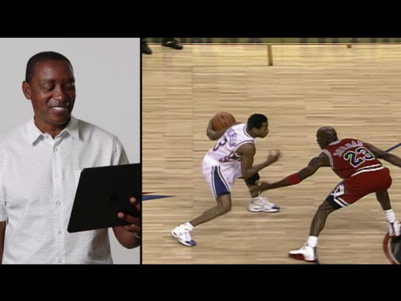 image 0 Isiah Thomas Reacts To Allen Iverson’s Crossover On Michael Jordan 👀