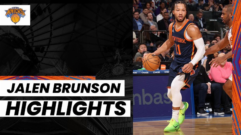 Jalen Brunson Returns Focused : Ny Knicks @ Phoenix Suns (jan. 2 2023)