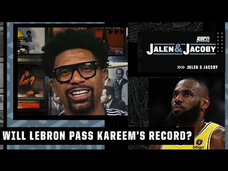 Jalen Rose Expects Lebron To Pass Kareem's Points Record Next Season 🏀 : Jalen & Jacoby
