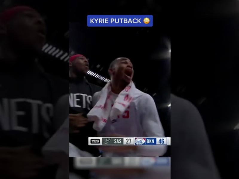 Kd's Reaction To Kyrie's Putback 🤣 #shorts