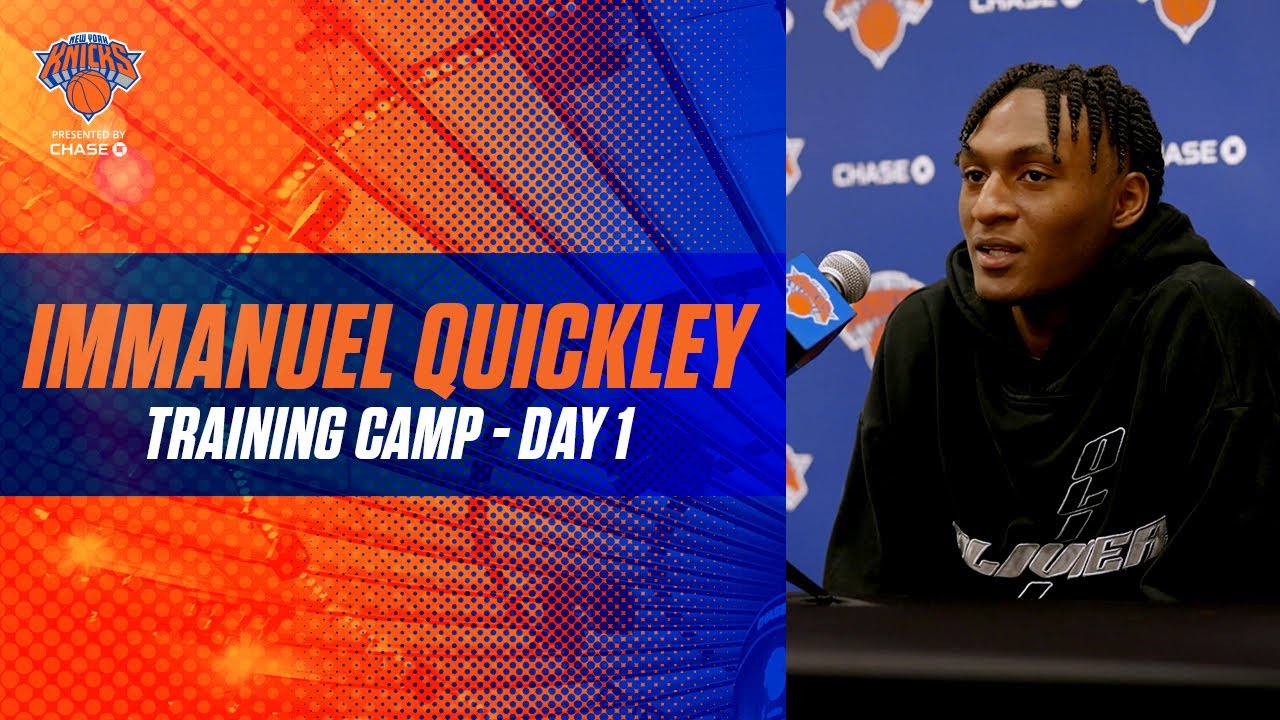 image 0 Knicks Training Camp Day 1 : Immanuel Quickley