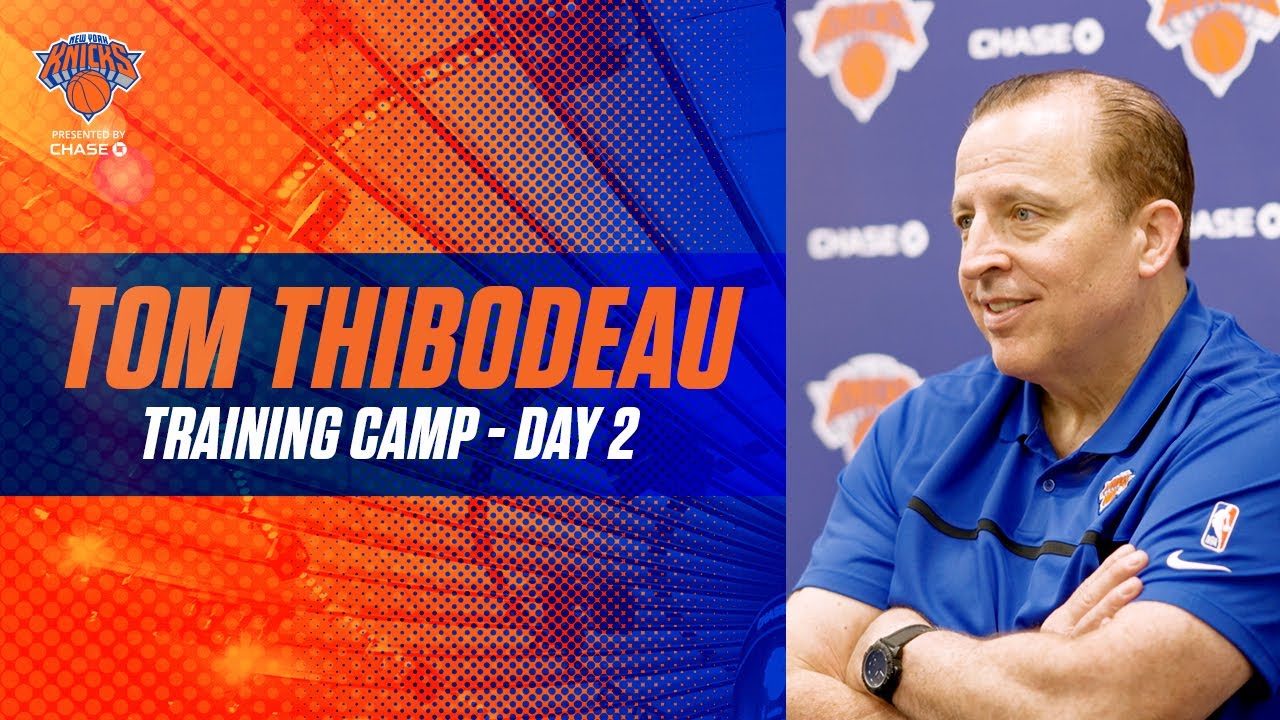 image 0 Knicks Training Camp Day 2 : Coach Tom Thibodeau