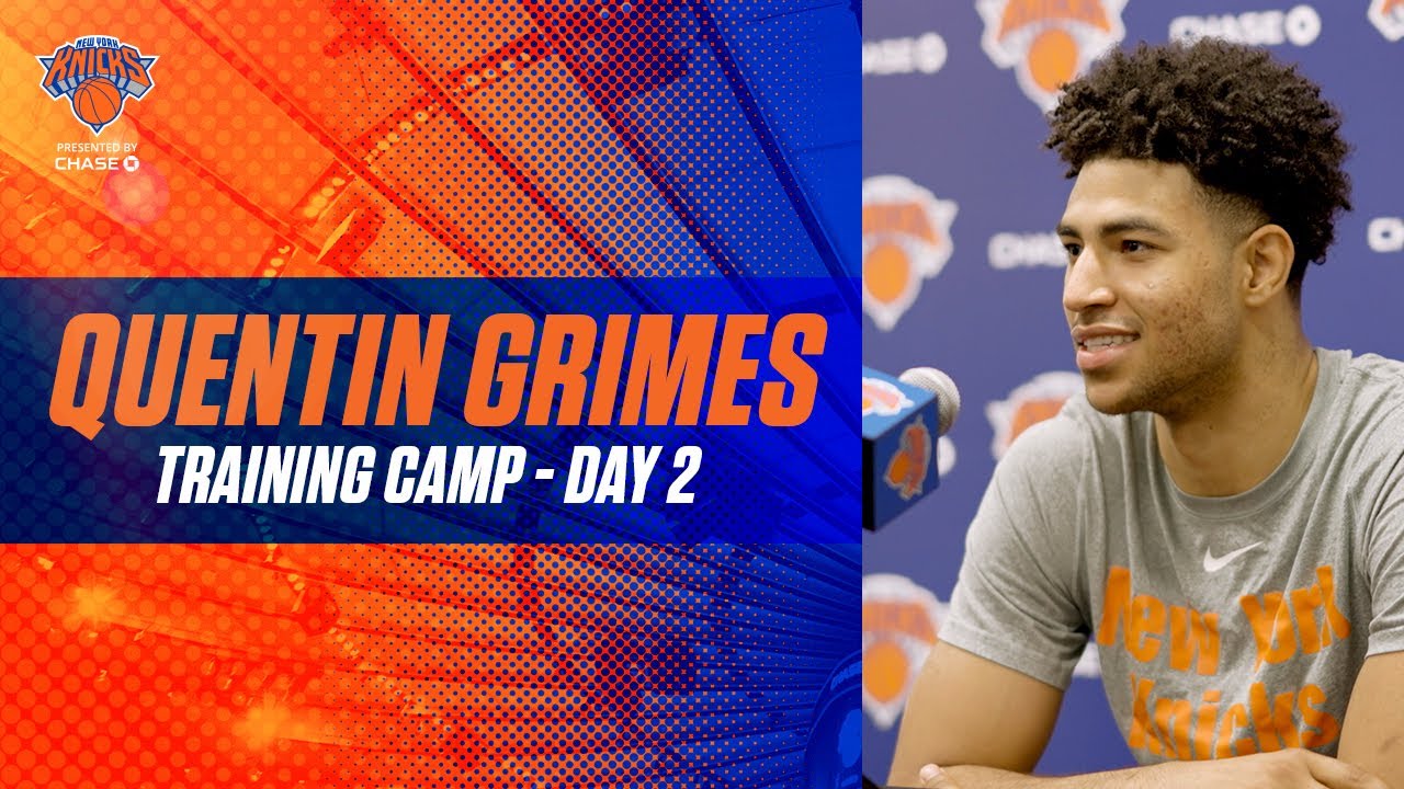 image 0 Knicks Training Camp Day 2 : Quentin Grimes