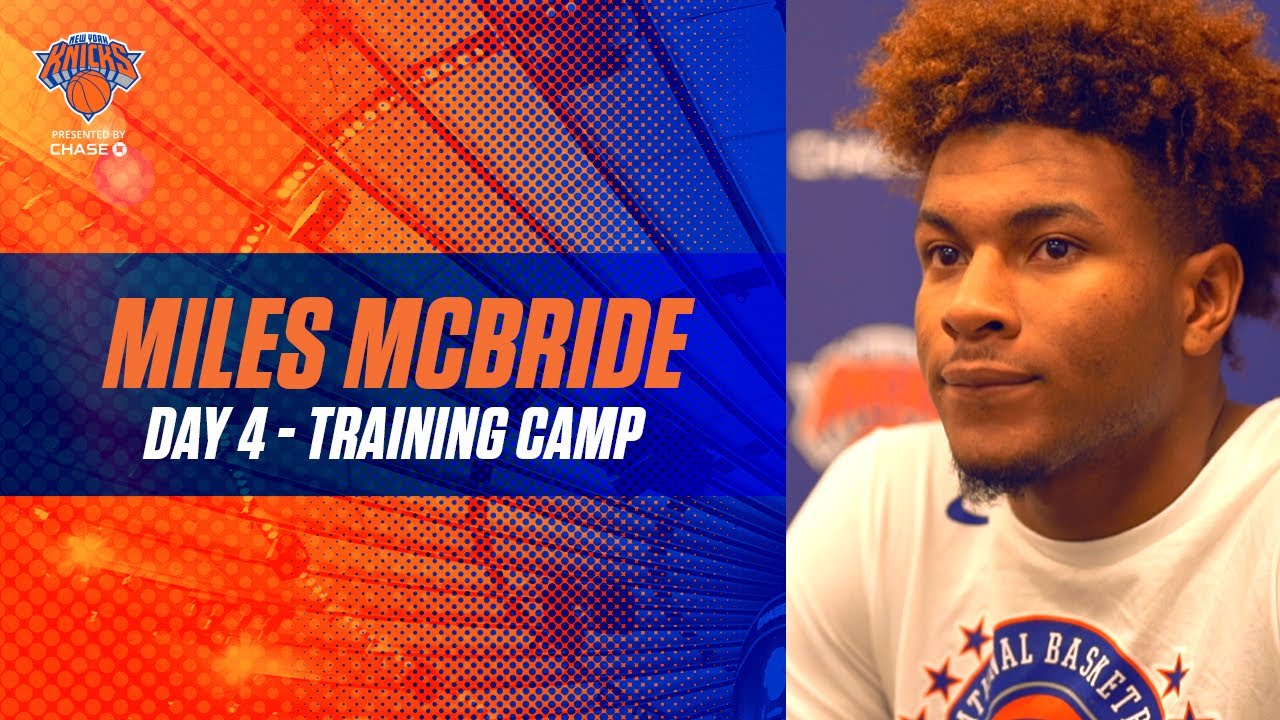 image 0 Knicks Training Camp Day 3 : Miles Mcbride