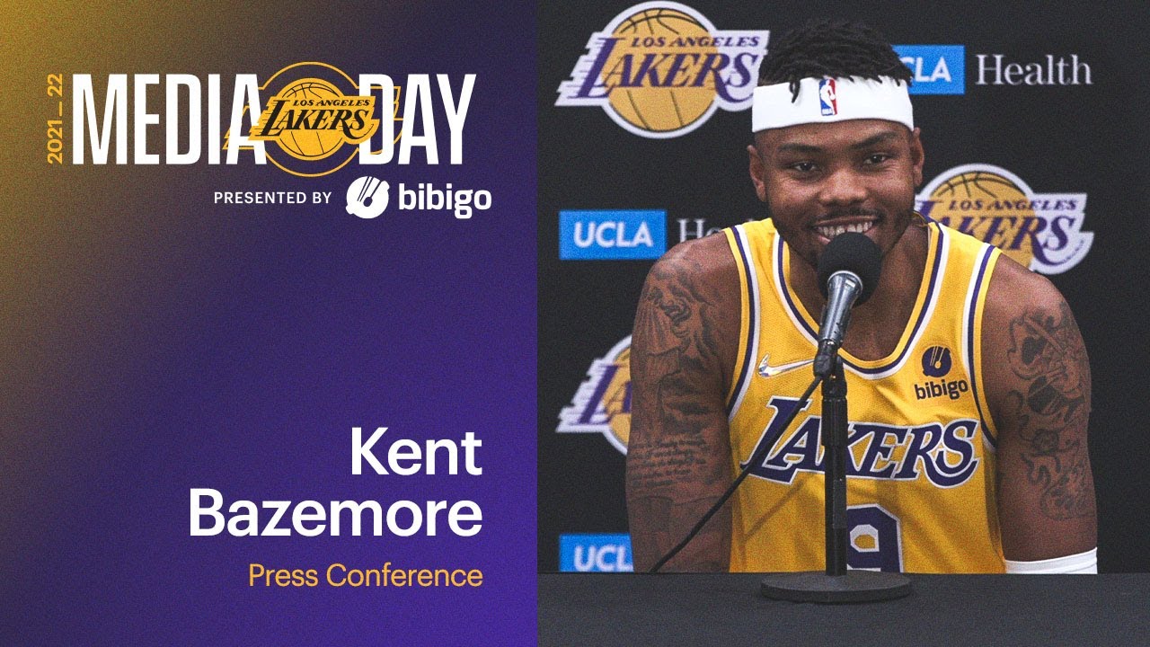 image 0 Lakers Media Day: Kent Bazemore Press Conference : Brought To You By Bibigo