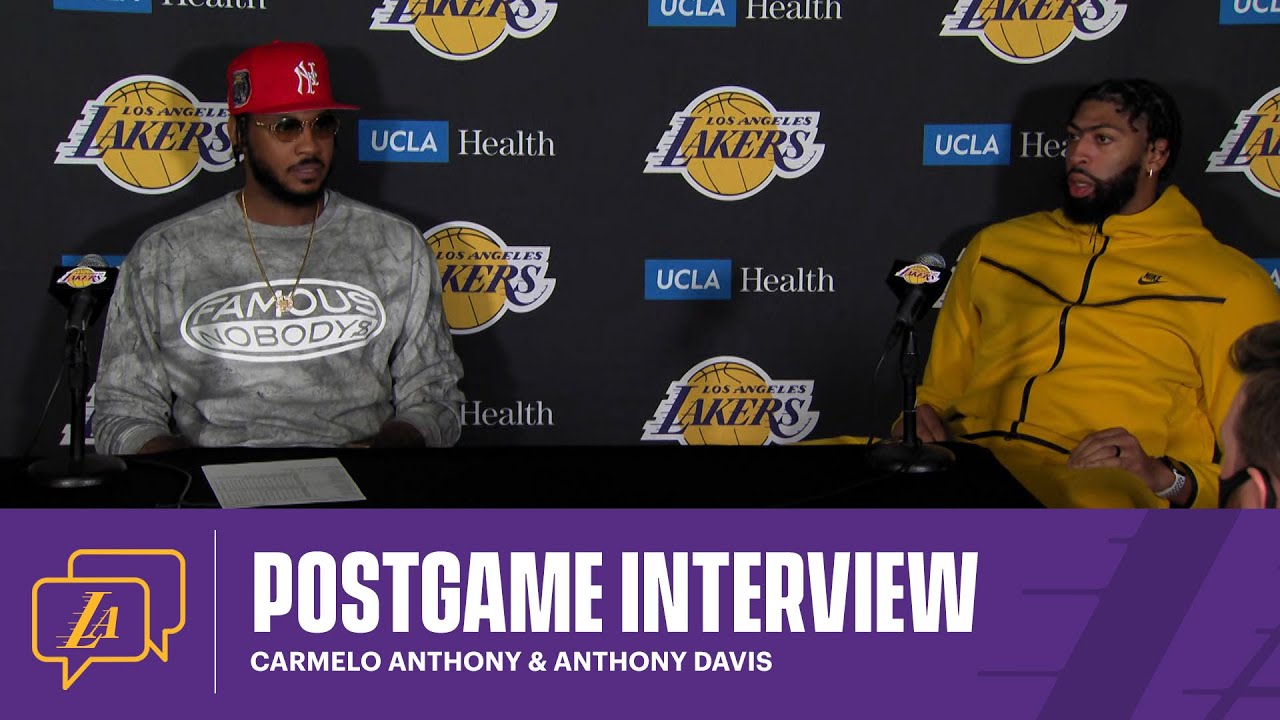 image 0 Lakers Postgame: Carmelo Anthony & Anthony Davis (10/10/21)