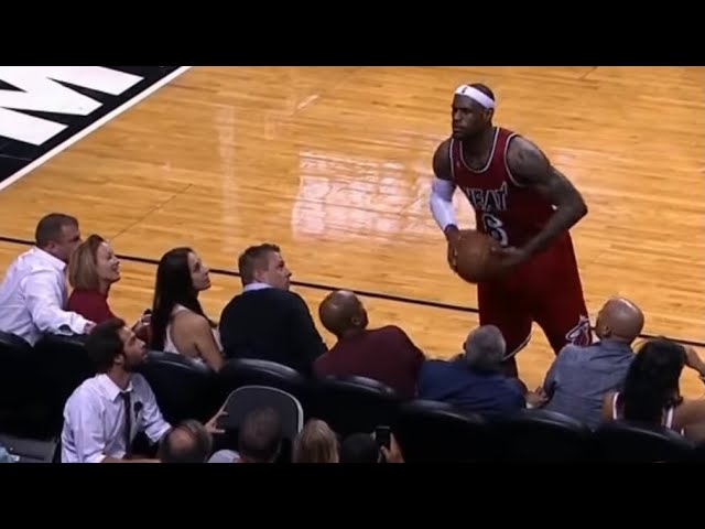 image 0 Lebron Plays Catch With Fan In Stands! 🤣