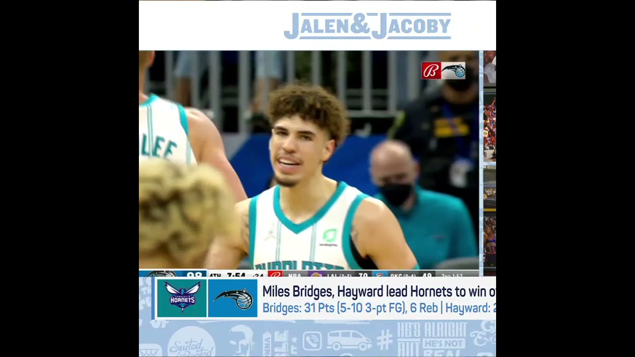 image 0 Miles Bridges Has Improved So Much Since Last Season He Is Carrying The Hornets To Wins - Jacoby :