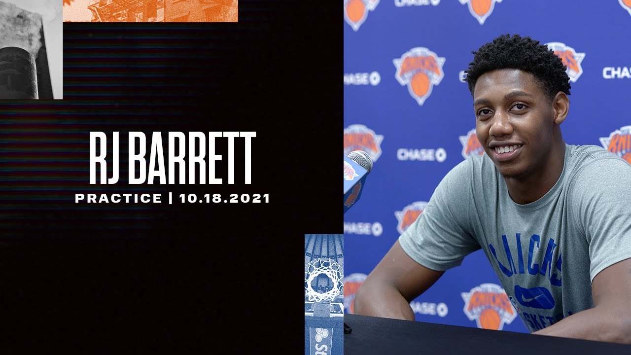 image 0 New York Knicks Media : Rj Barrett (practice 10/18/21)