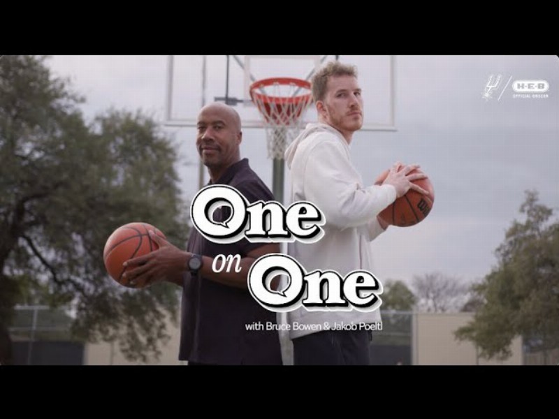 One On One With San Antonio Spurs Jakob Poeltl And Bruce Bowen