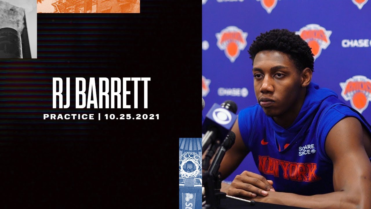 image 0 Rj Barrett: I’m A Guy That Never Gives Up. I Never Quit. : Knicks Practice - 10/25/21