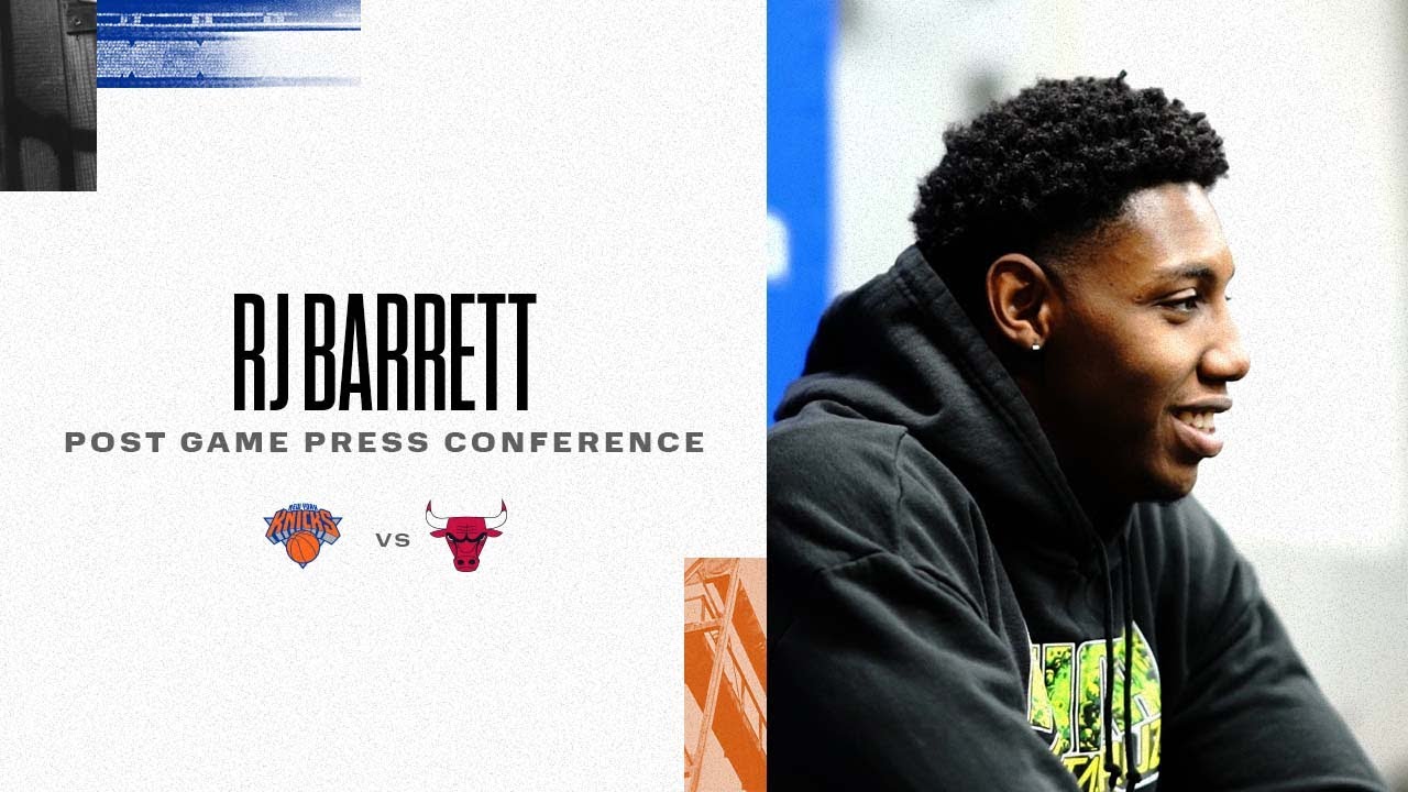 image 0 Rj Barrett: you Got To Be In Shape To Play For Thibs : Knicks Post-game