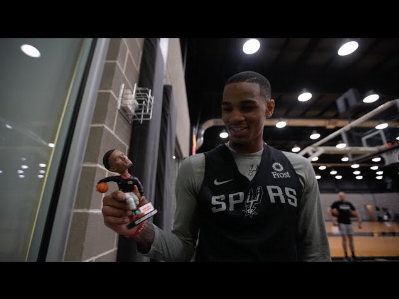 image 0 San Antonio Spurs First Reaction To Dejounte Murray's Bobblehead