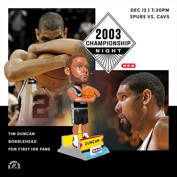 San Antonio Spurs - Our #Spurs50 celebration continues TOMORROW featuring a Tim Duncan bobblehead gi