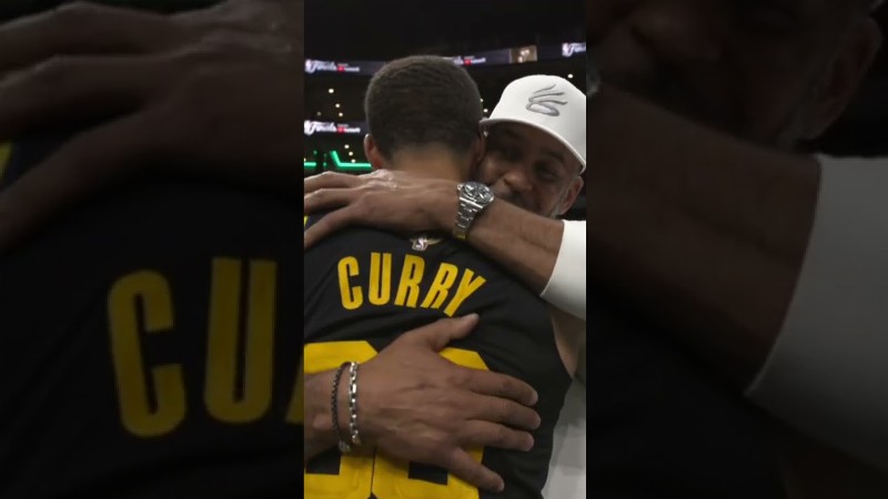 image 0 Steph And Dell Curry Embrace After Game 4 Dub 🙌