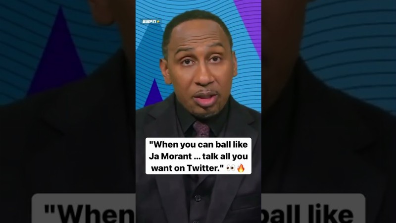 image 0 Stephen A. Has No Problem With Ja Morant Talking On Twitter 📱
